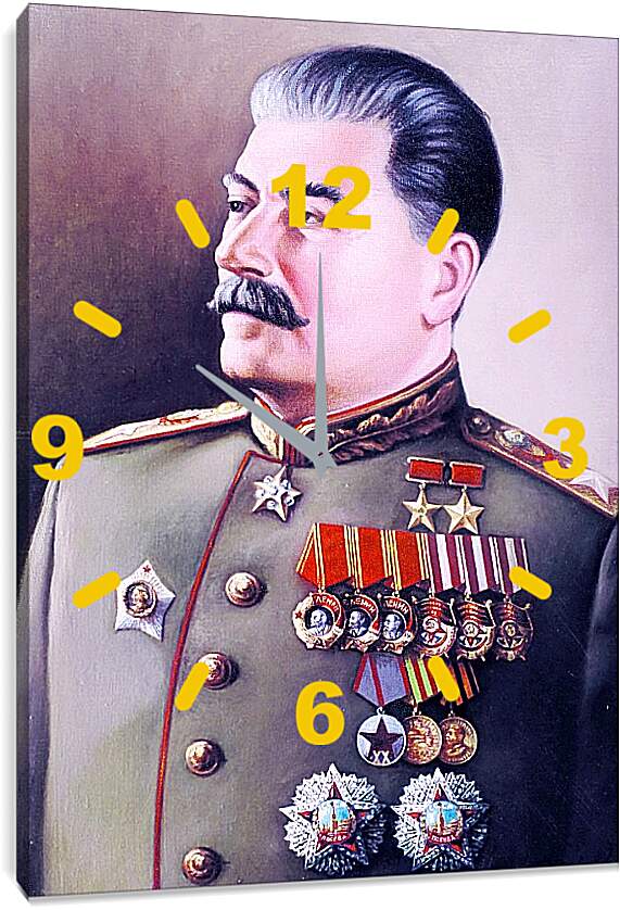 Часы картина - Иосиф Виссарионович Сталин