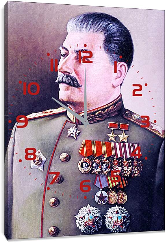 Часы картина - Иосиф Виссарионович Сталин