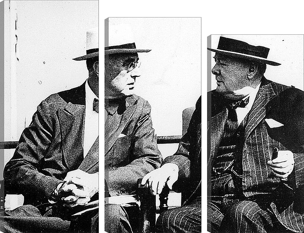 Модульная картина - Франклин Делано Рузвельт и Уинстон Черчилль