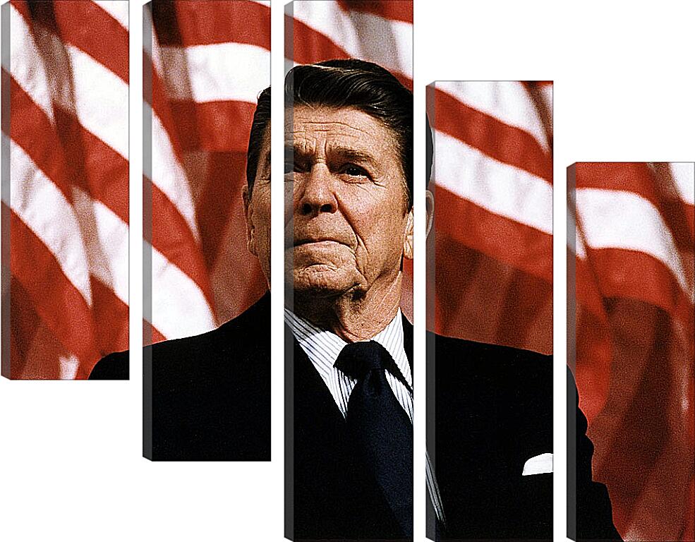 Модульная картина - Рональд Уилсон Рейган 40-й президент США