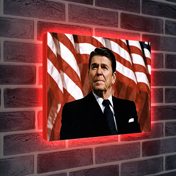 Лайтбокс световая панель - Рональд Уилсон Рейган 40-й президент США