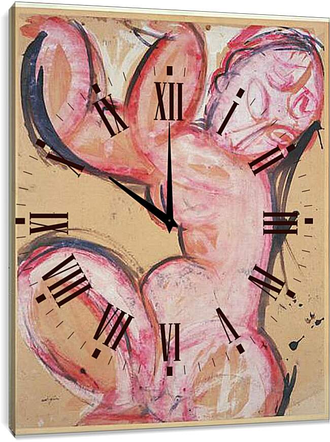 Часы картина - Caryatid. Кариатида. Амедео Модильяни