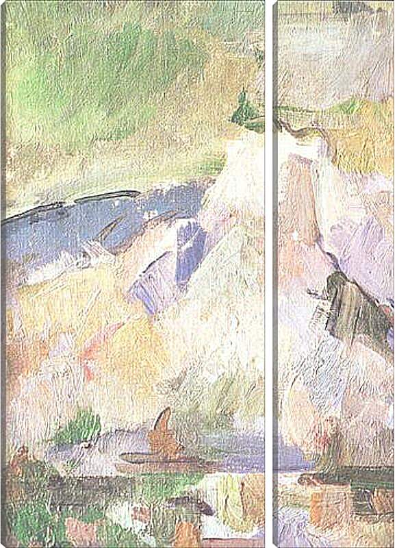 Модульная картина - La montagne Sainte-Victoire Detail (vers2). Поль Сезанн