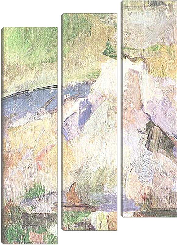 Модульная картина - La montagne Sainte-Victoire Detail (vers2). Поль Сезанн