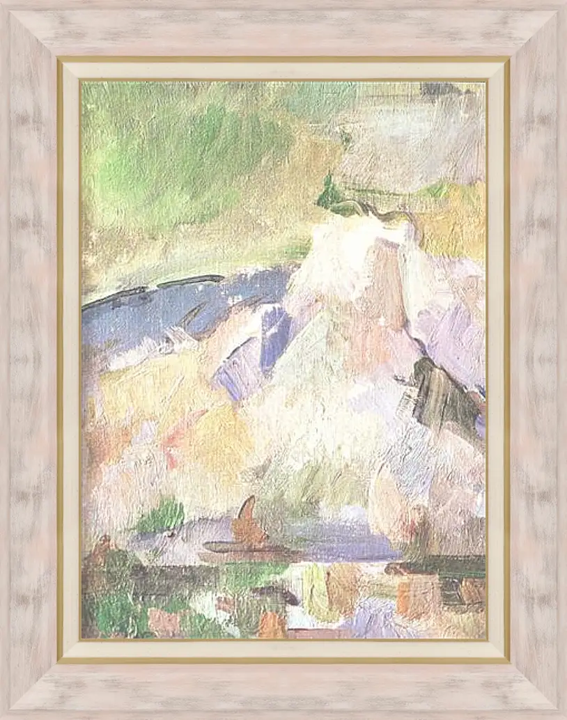 Картина в раме - La montagne Sainte-Victoire Detail (vers2). Поль Сезанн