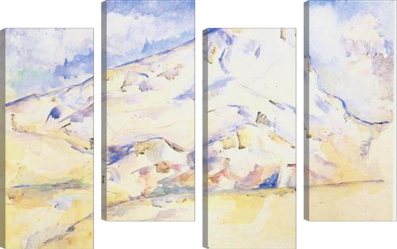 Модульная картина - La montagne Sainte-Victoire (6). Поль Сезанн