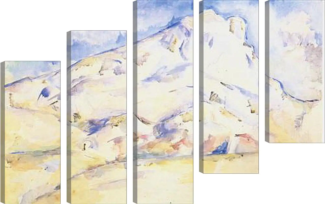 Модульная картина - La montagne Sainte-Victoire (6). Поль Сезанн