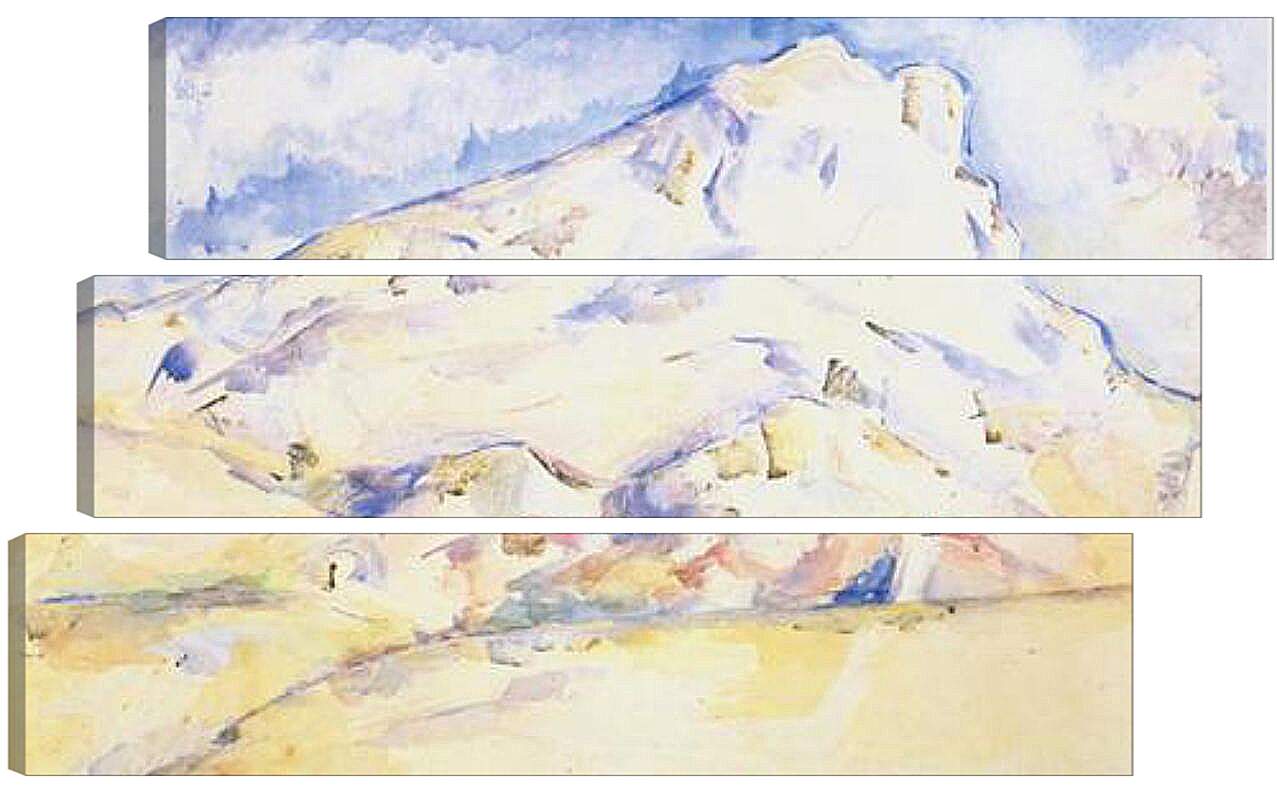 Модульная картина - La montagne Sainte-Victoire (6). Поль Сезанн