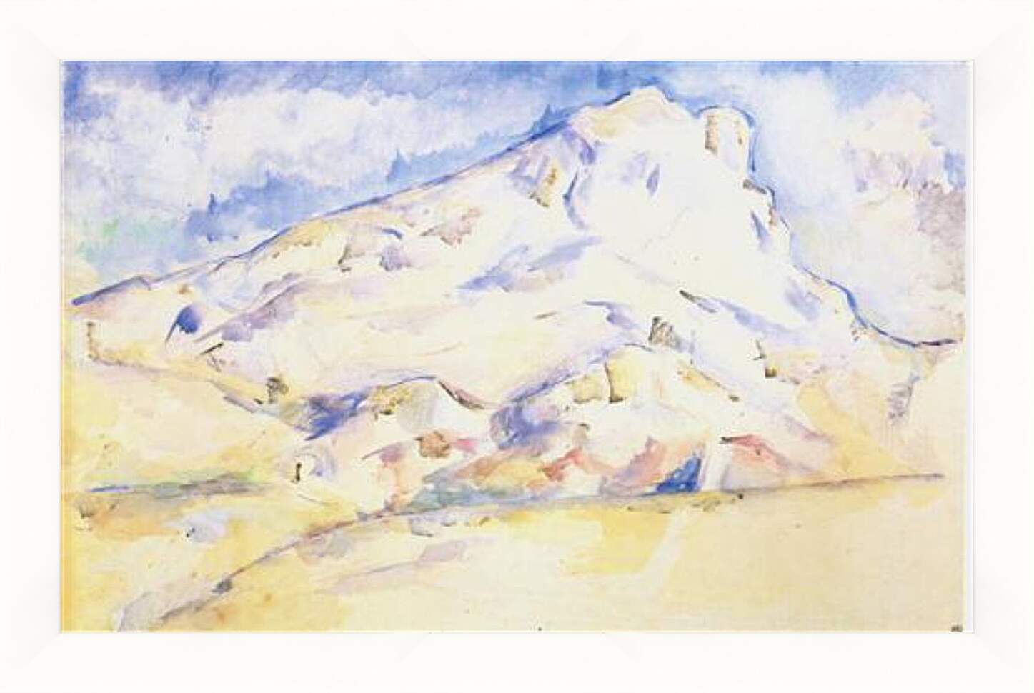 Картина в раме - La montagne Sainte-Victoire (6). Поль Сезанн