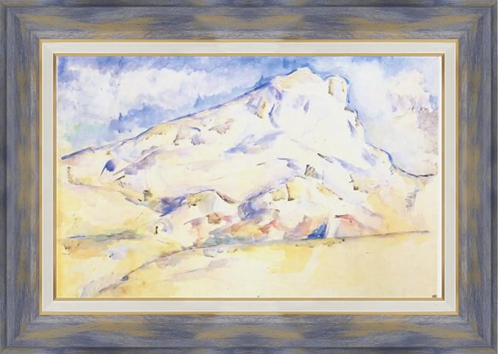 Картина в раме - La montagne Sainte-Victoire (6). Поль Сезанн