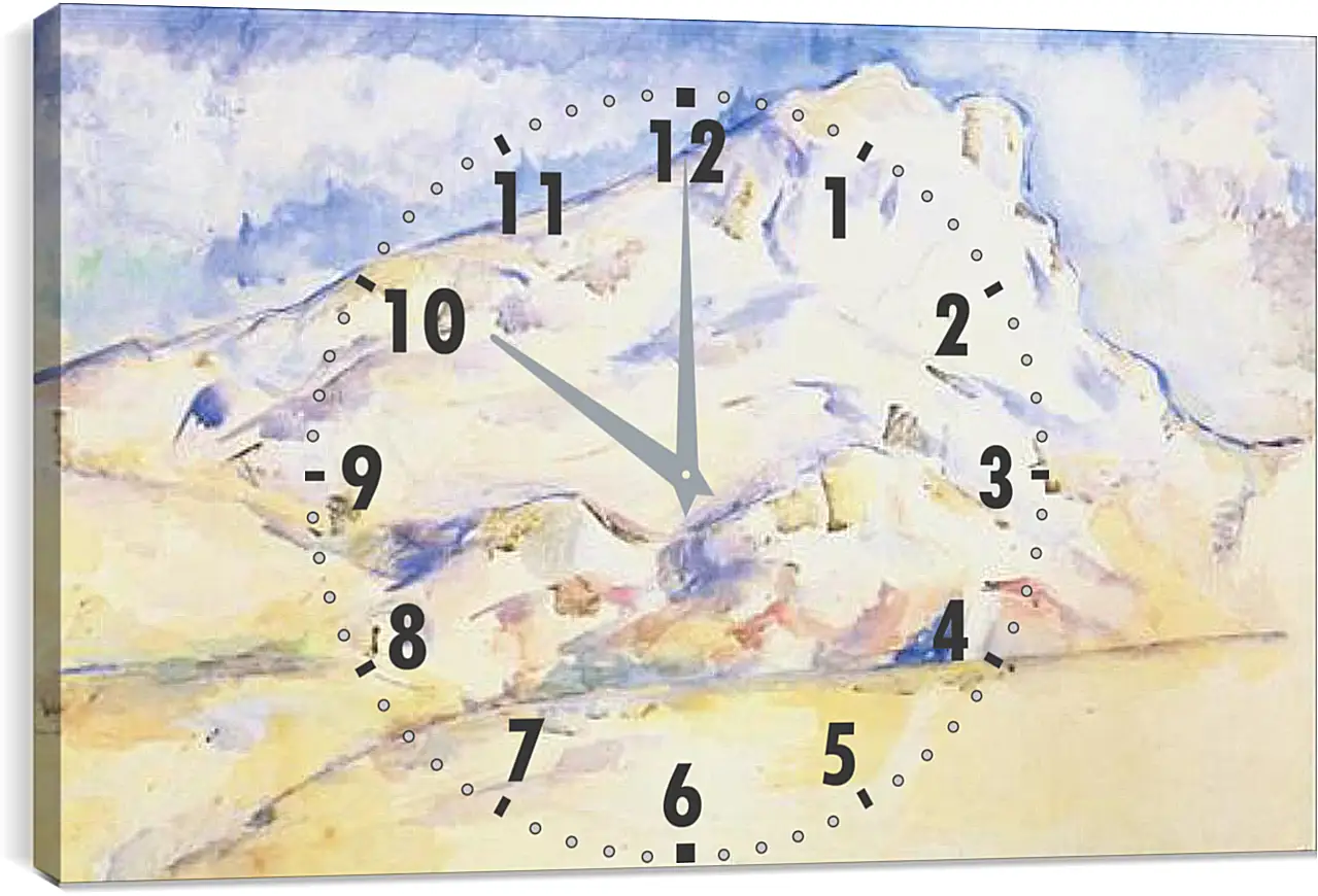 Часы картина - La montagne Sainte-Victoire (6). Поль Сезанн