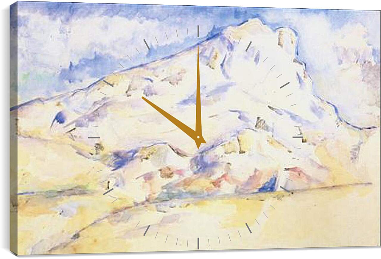 Часы картина - La montagne Sainte-Victoire (6). Поль Сезанн