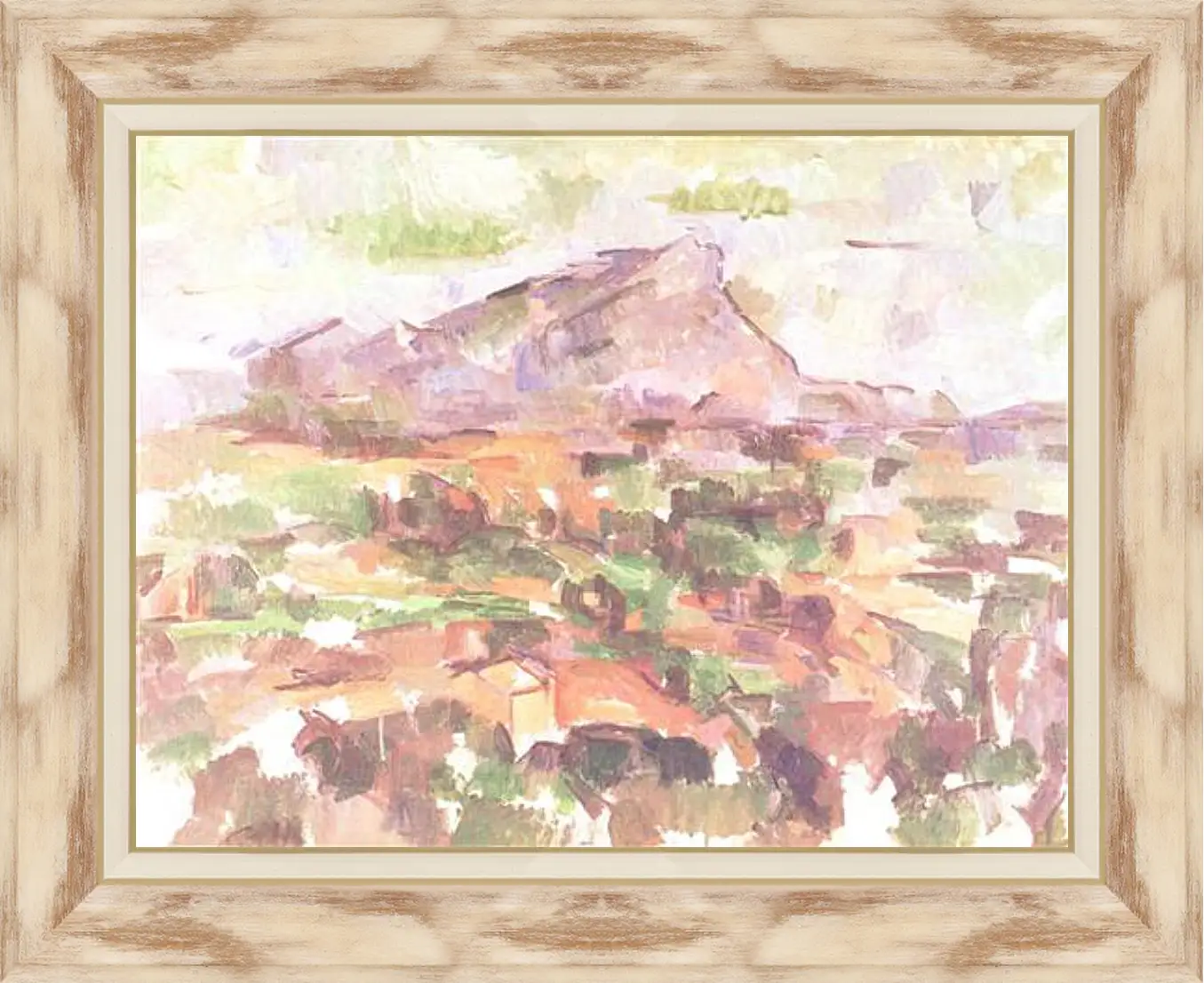 Картина в раме - La montagne Sainte-Victoire (5). Поль Сезанн