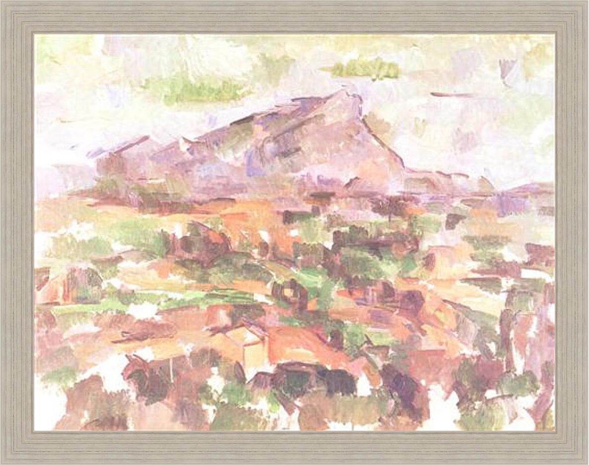 Картина в раме - La montagne Sainte-Victoire (5). Поль Сезанн