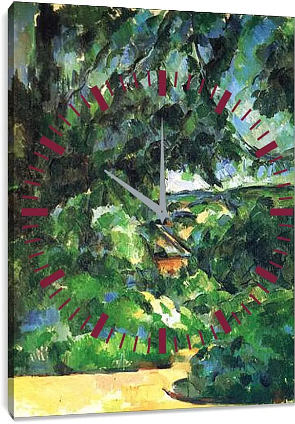 Часы картина - Le Paysage Bleu (vers). Поль Сезанн