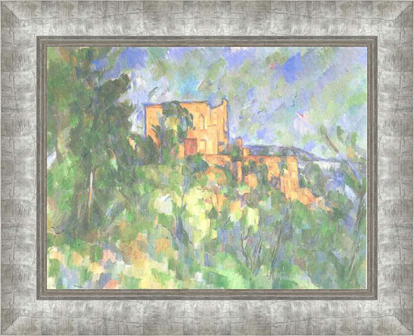 Картина в раме - Chateau Noir (vers). Поль Сезанн