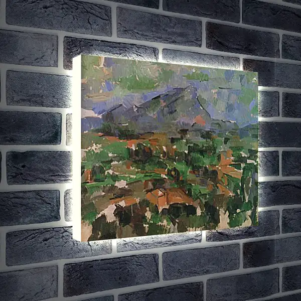 Лайтбокс световая панель - Святая гора Виктория. La Montagne Sainte-Victoire (4). Поль Сезанн