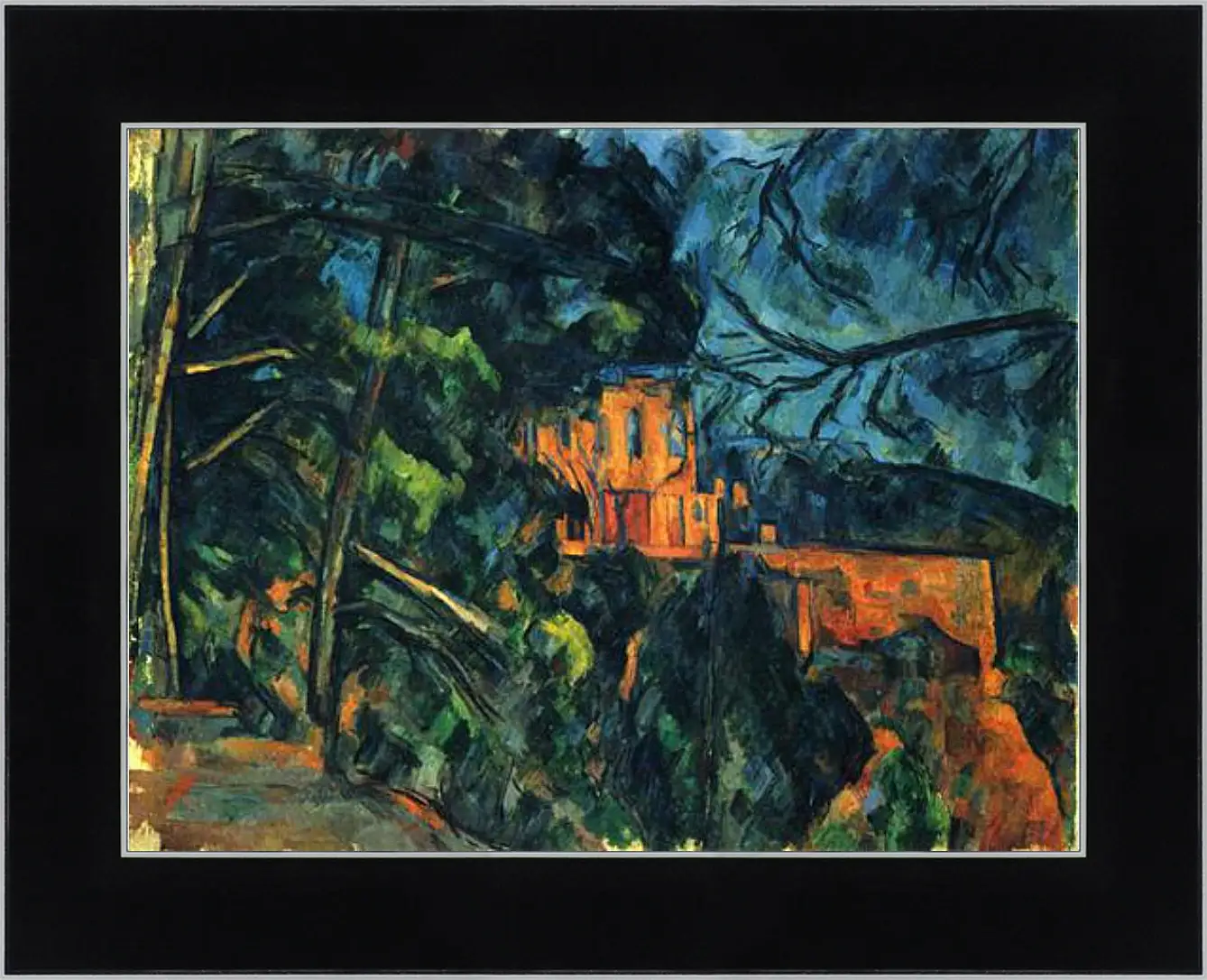 Картина в раме - Le Chateau Noir (vers). Поль Сезанн