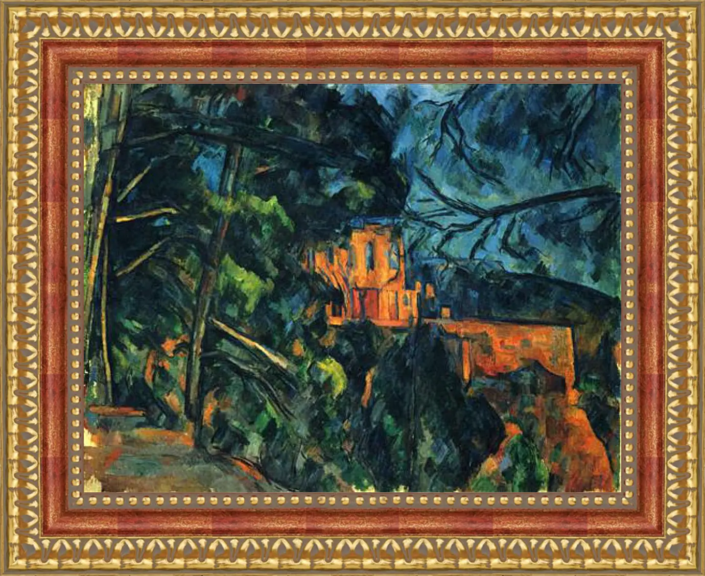 Картина в раме - Le Chateau Noir (vers). Поль Сезанн