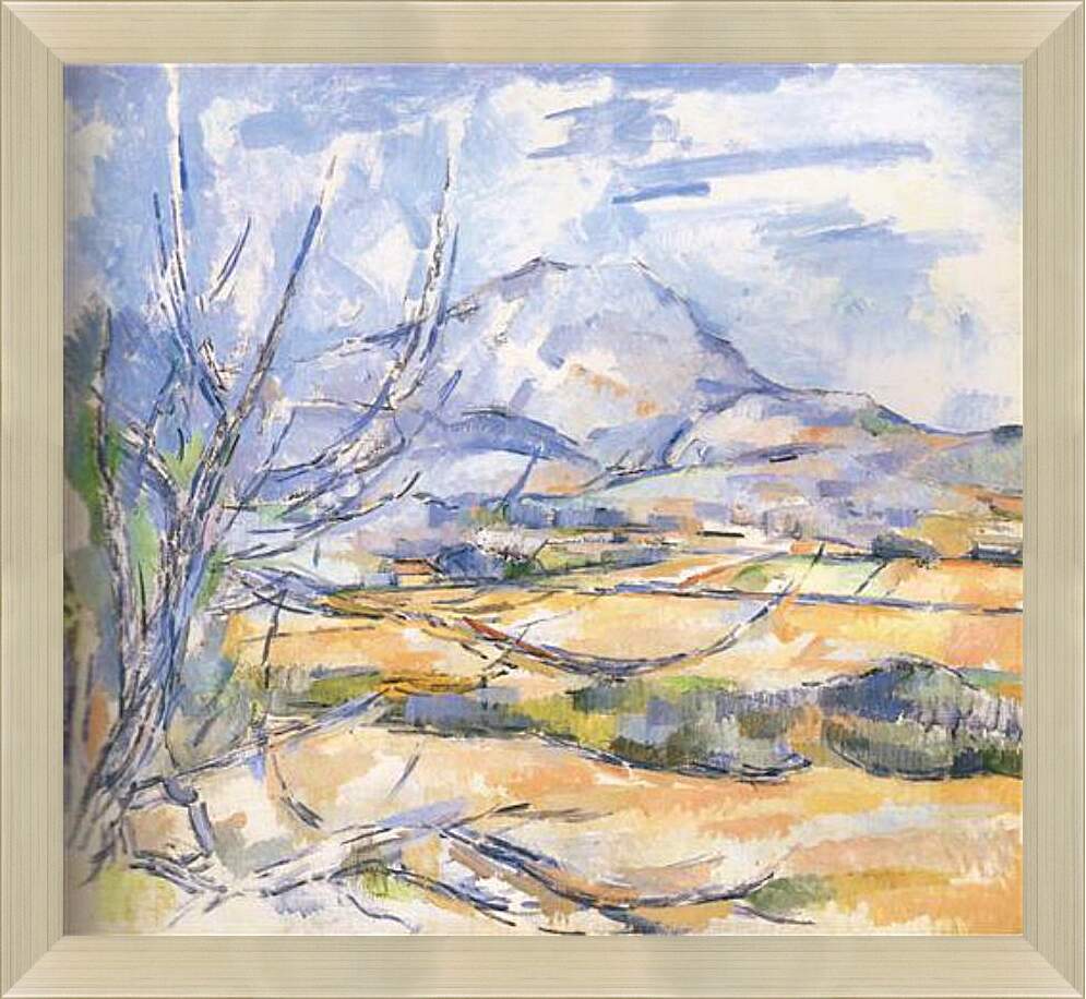 Картина в раме - La montagne Sainte-Victoire (3). Поль Сезанн