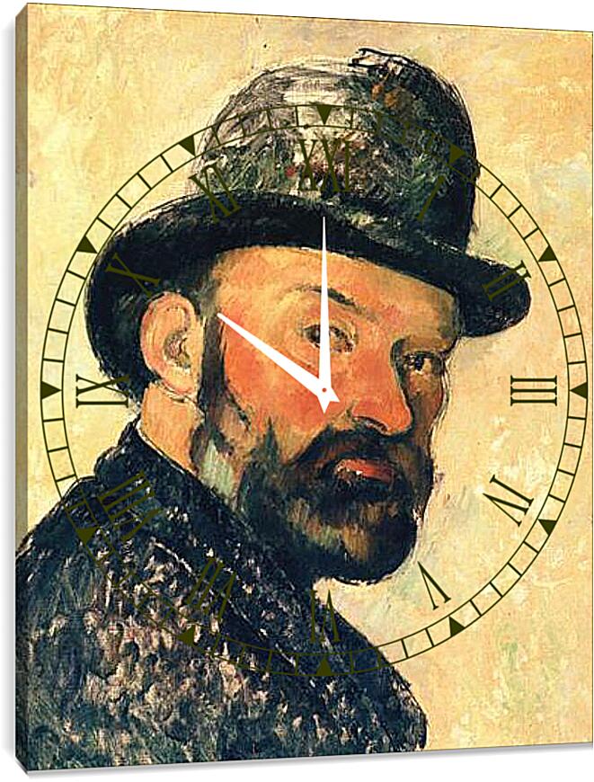 Часы картина - Autoportrait au Melon (vers). Поль Сезанн