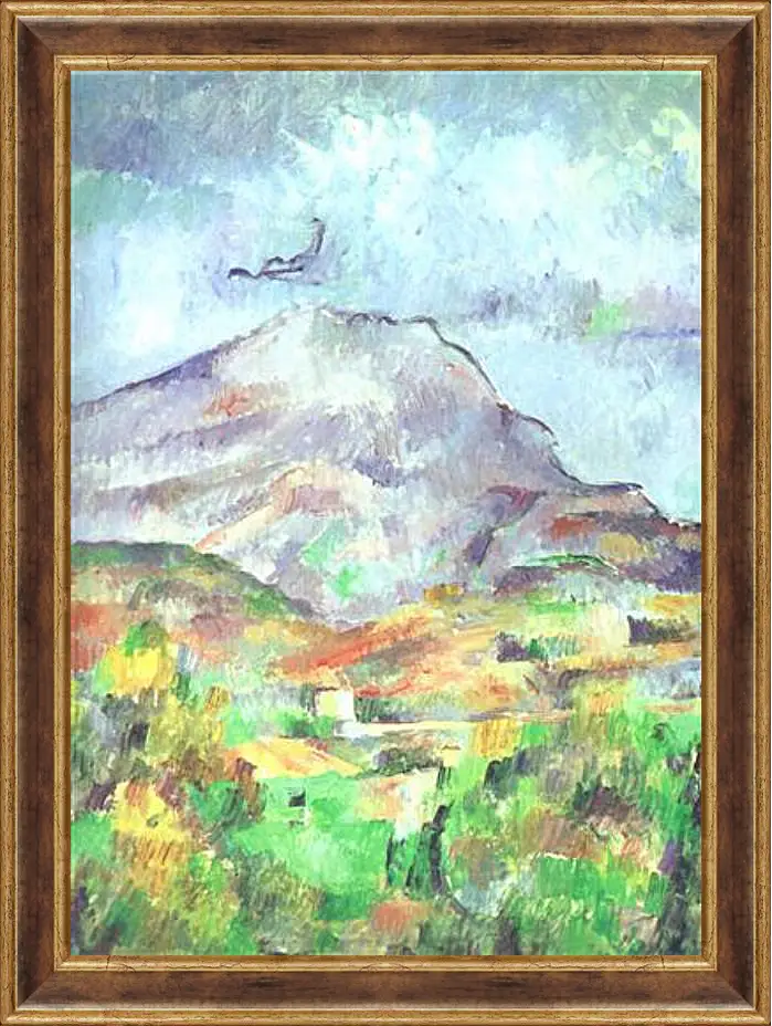 Картина в раме - La Montagne Sainte-Victoire Detail (vers). Поль Сезанн