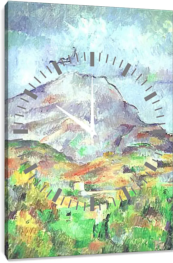 Часы картина - La Montagne Sainte-Victoire Detail (vers). Поль Сезанн