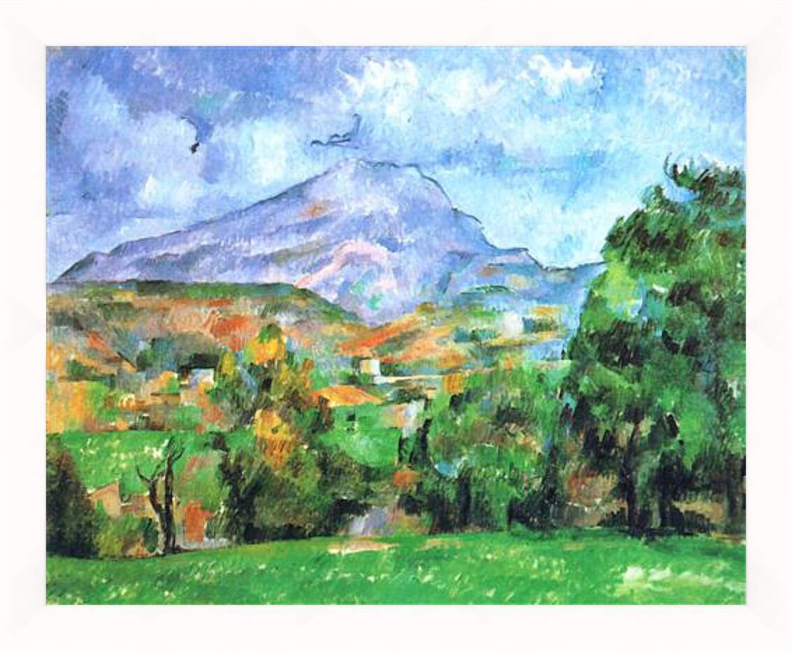 Картина в раме - La Montagne Sainte-Victoire (1). Поль Сезанн