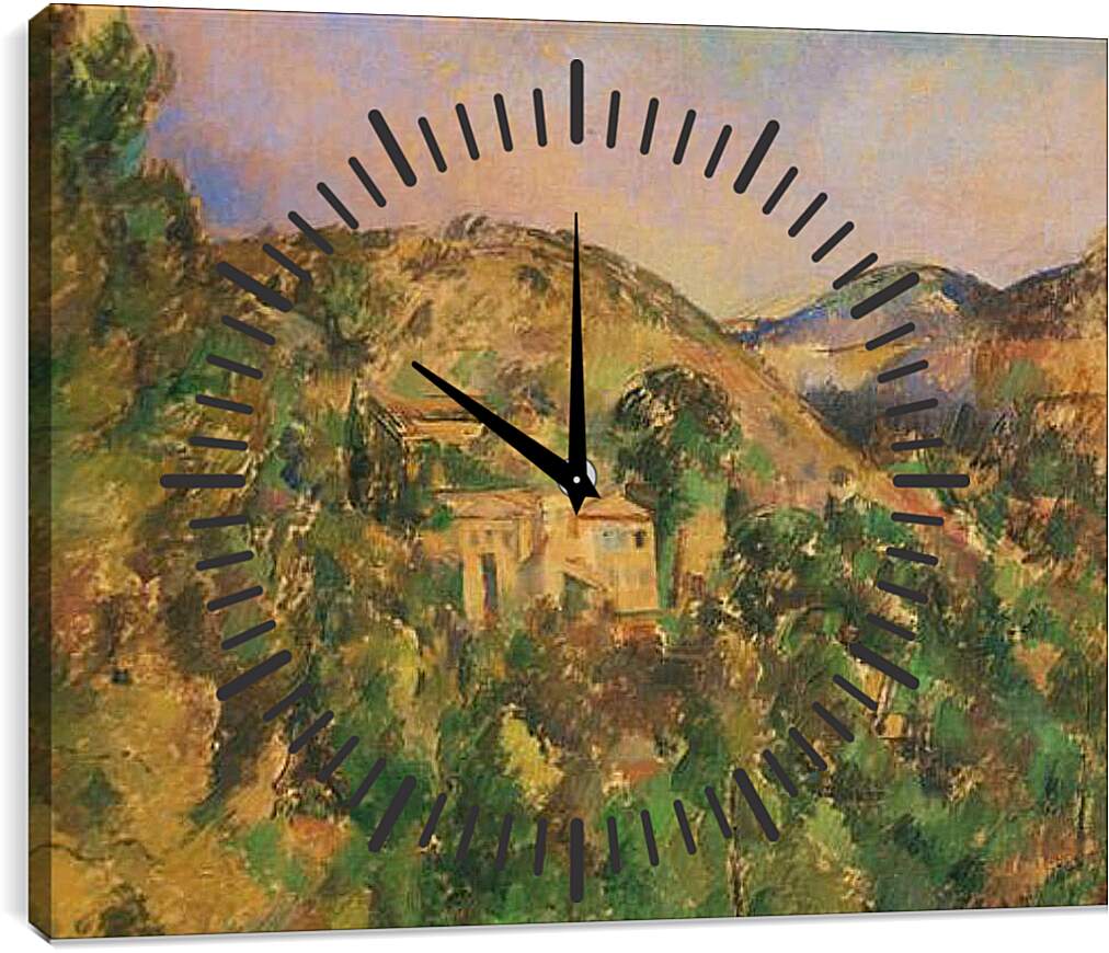 Часы картина - La Colline des Pauvres. Поль Сезанн