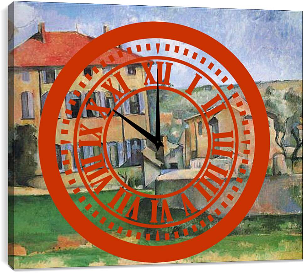 Часы картина - Le Jas de Bouffan. Поль Сезанн