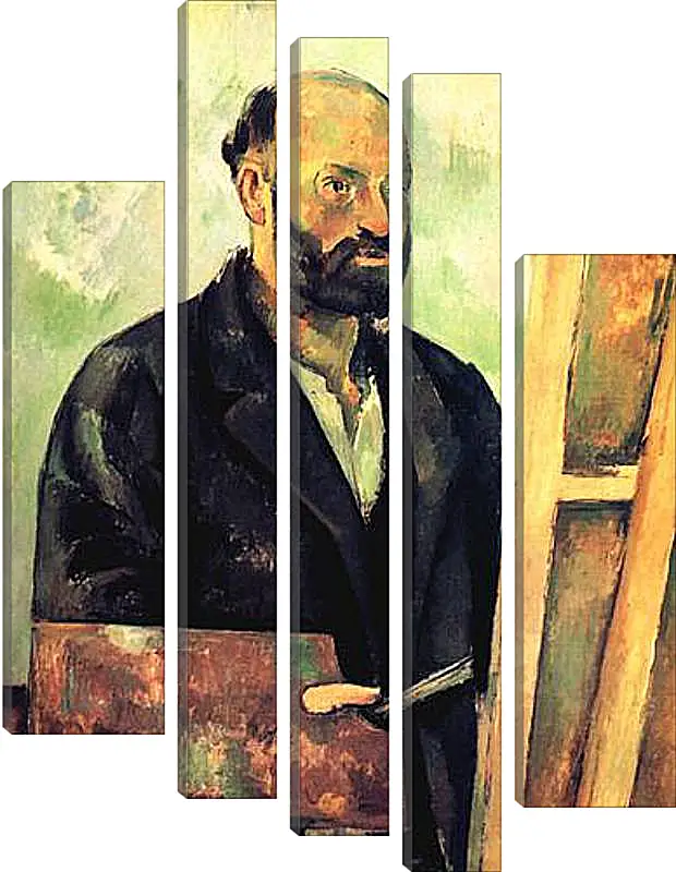 Модульная картина - Cezanne a la Palette. Поль Сезанн