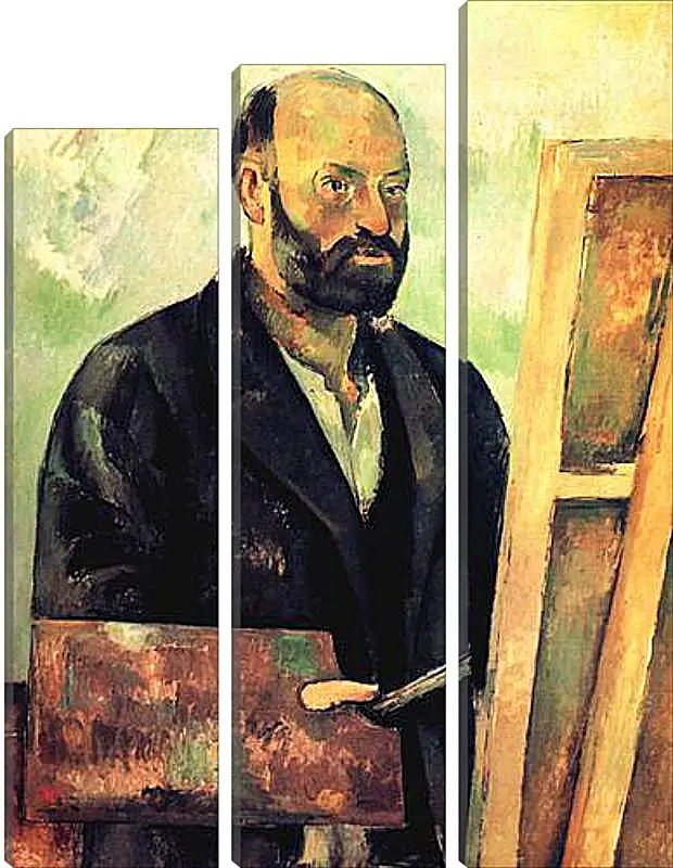 Модульная картина - Cezanne a la Palette. Поль Сезанн