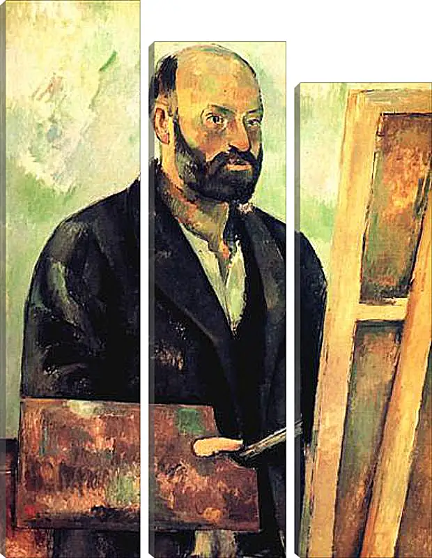 Модульная картина - Cezanne a la Palette. Поль Сезанн