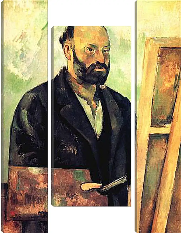 Модульная картина - Cezanne a la Palette. Поль Сезанн