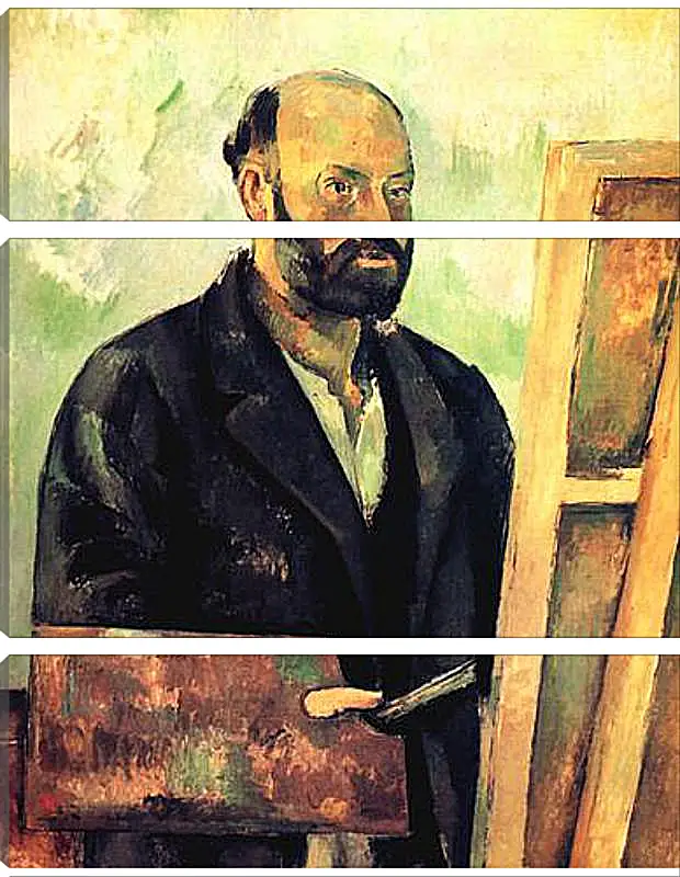 Модульная картина - Cezanne a la Palette. Поль Сезанн