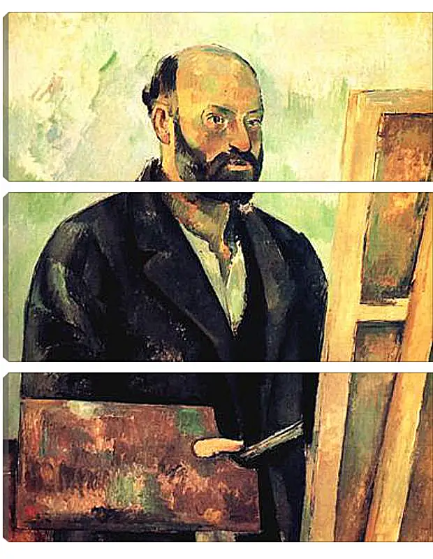 Модульная картина - Cezanne a la Palette. Поль Сезанн