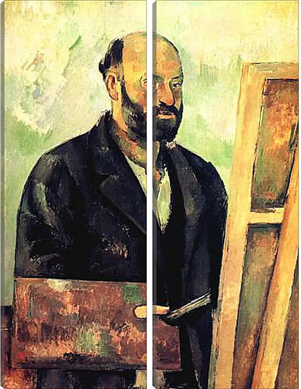 Модульная картина - Cezanne a la Palette. Поль Сезанн