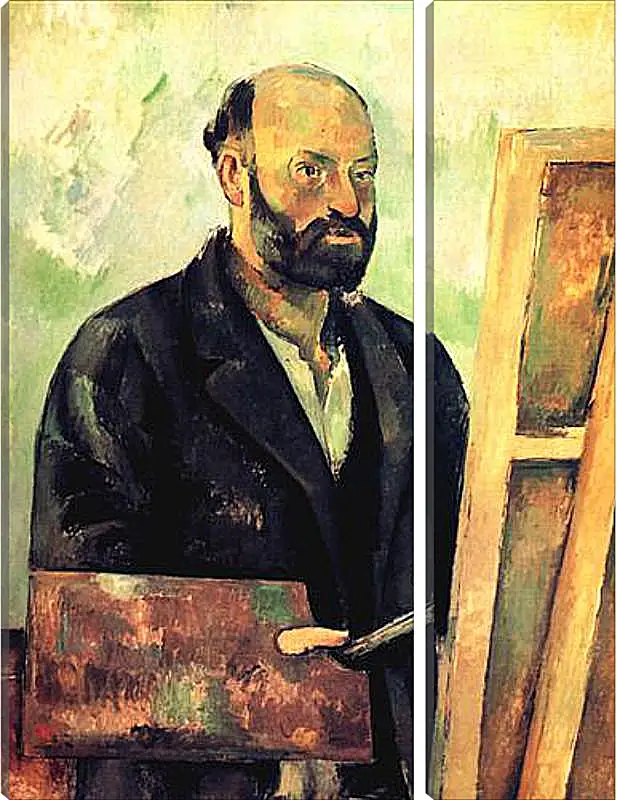 Модульная картина - Cezanne a la Palette. Поль Сезанн