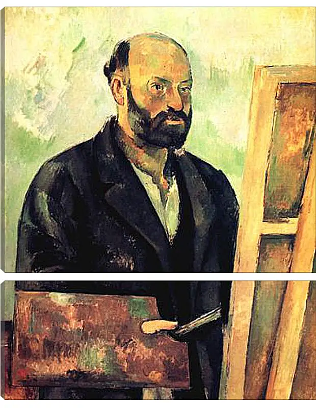 Модульная картина - Cezanne a la Palette. Поль Сезанн