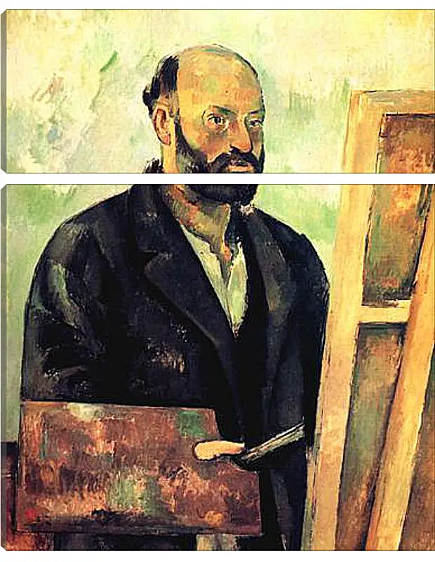 Модульная картина - Cezanne a la Palette. Поль Сезанн