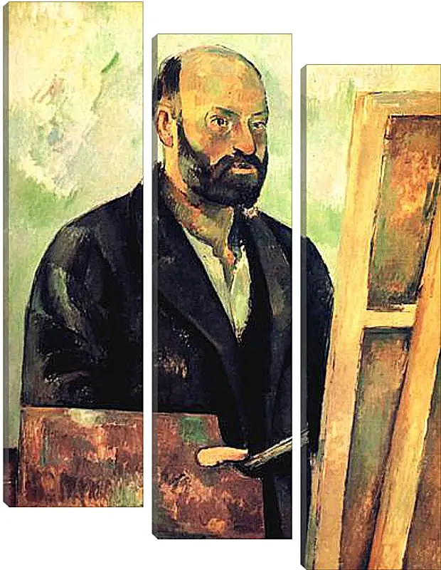 Модульная картина - Cezanne a la Palette. Поль Сезанн