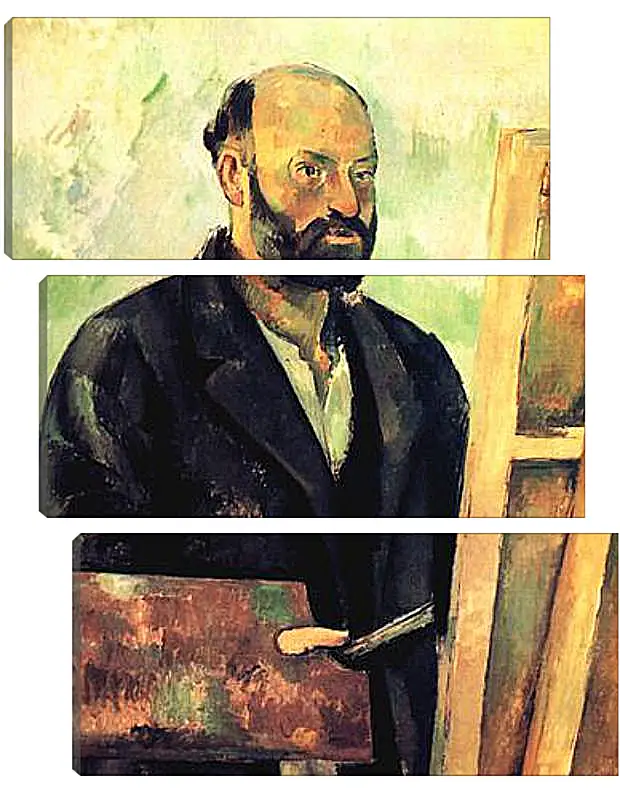 Модульная картина - Cezanne a la Palette. Поль Сезанн