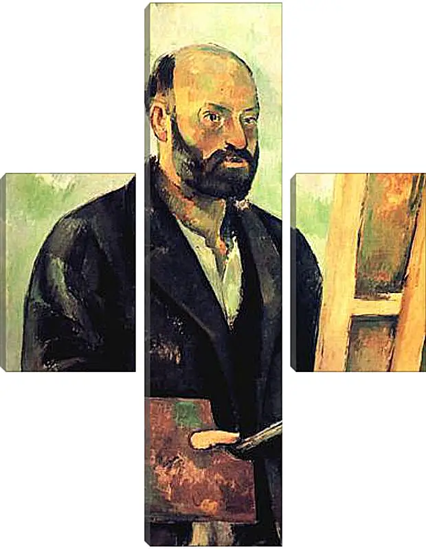 Модульная картина - Cezanne a la Palette. Поль Сезанн