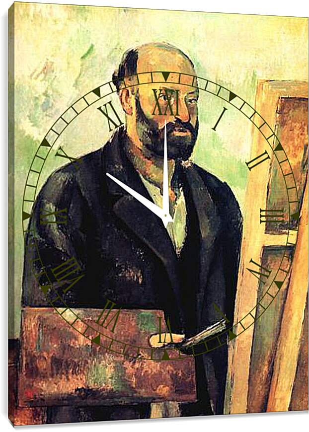 Часы картина - Cezanne a la Palette. Поль Сезанн