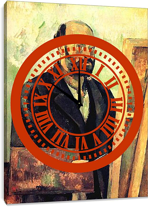 Часы картина - Cezanne a la Palette. Поль Сезанн