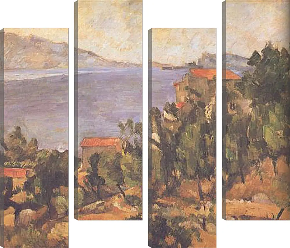 Модульная картина - La montagne Marseilleveyre. Поль Сезанн