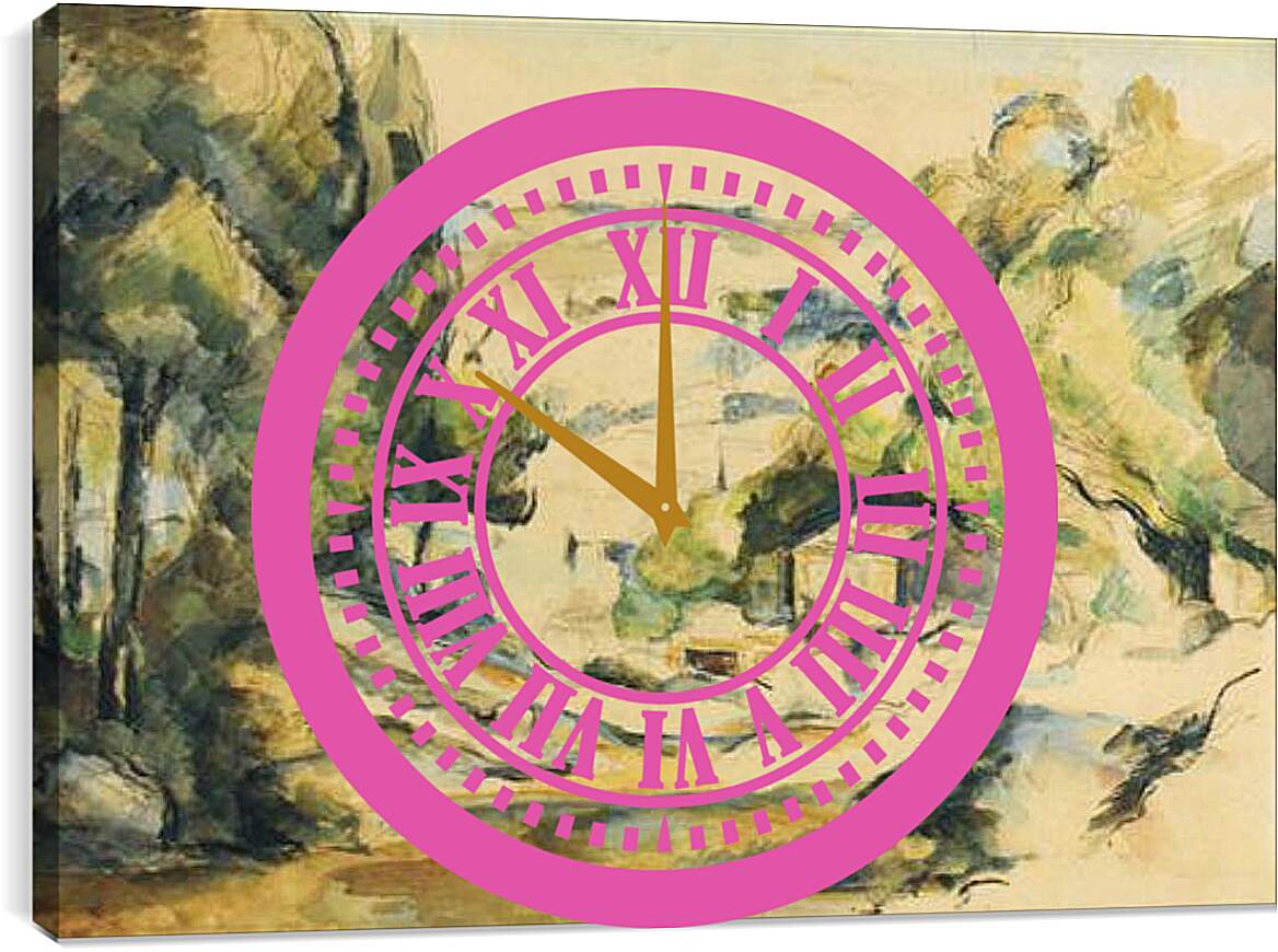 Часы картина - Paysage en Provence. Поль Сезанн