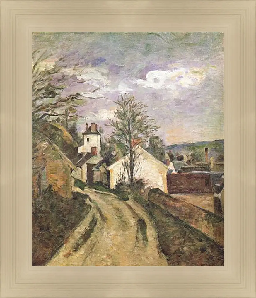Картина в раме - La Maison du Docteur Gachet a Auvers. Поль Сезанн
