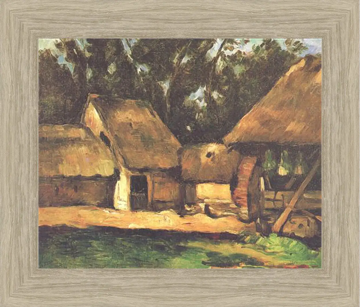 Картина в раме - Le Moulin a Huile. Поль Сезанн