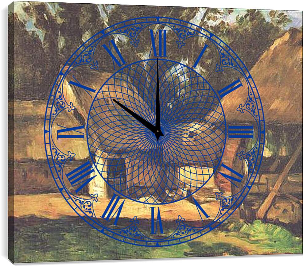 Часы картина - Le Moulin a Huile. Поль Сезанн